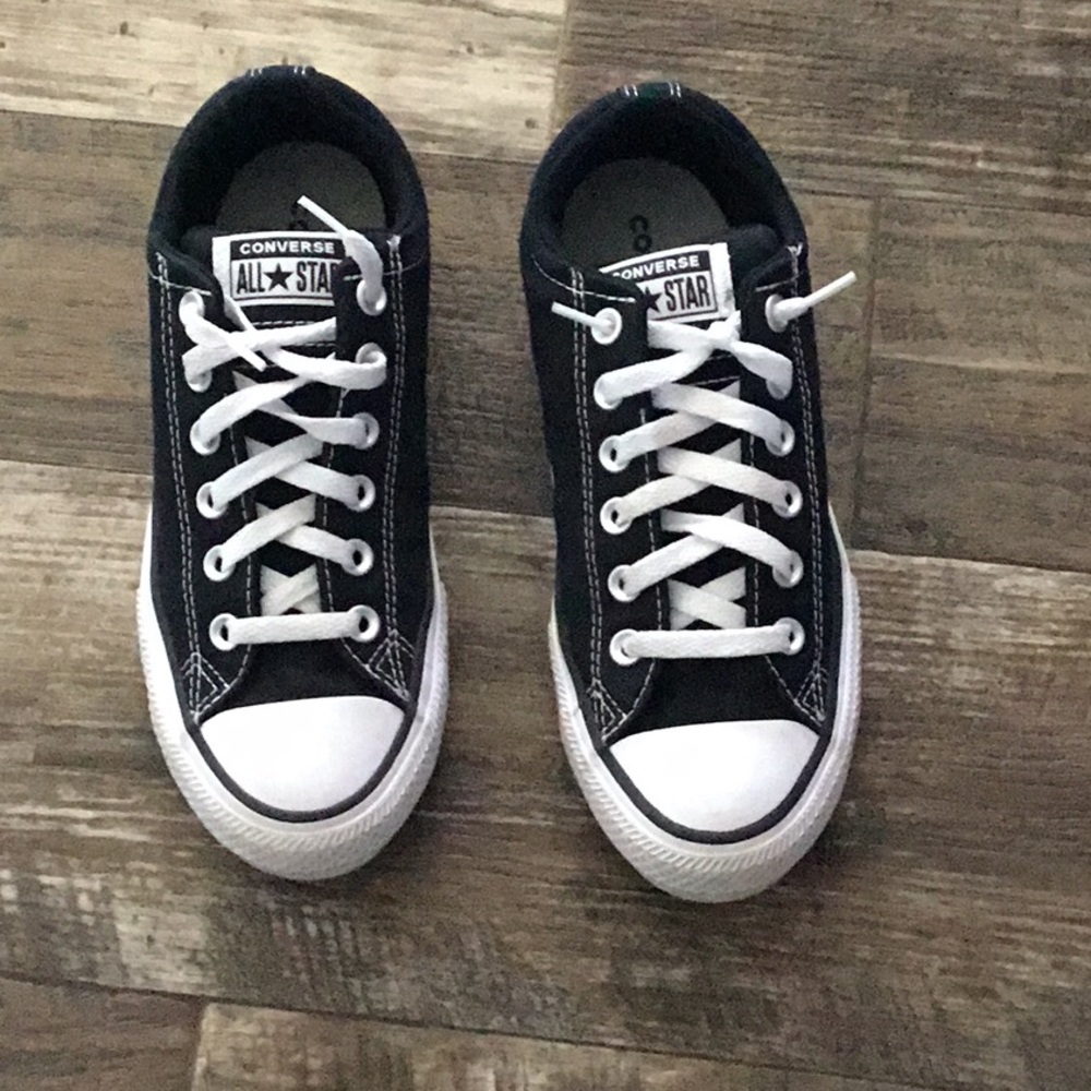 Converse Kids' Chuck Taylor All Star Low Top Sneakers - Black/White